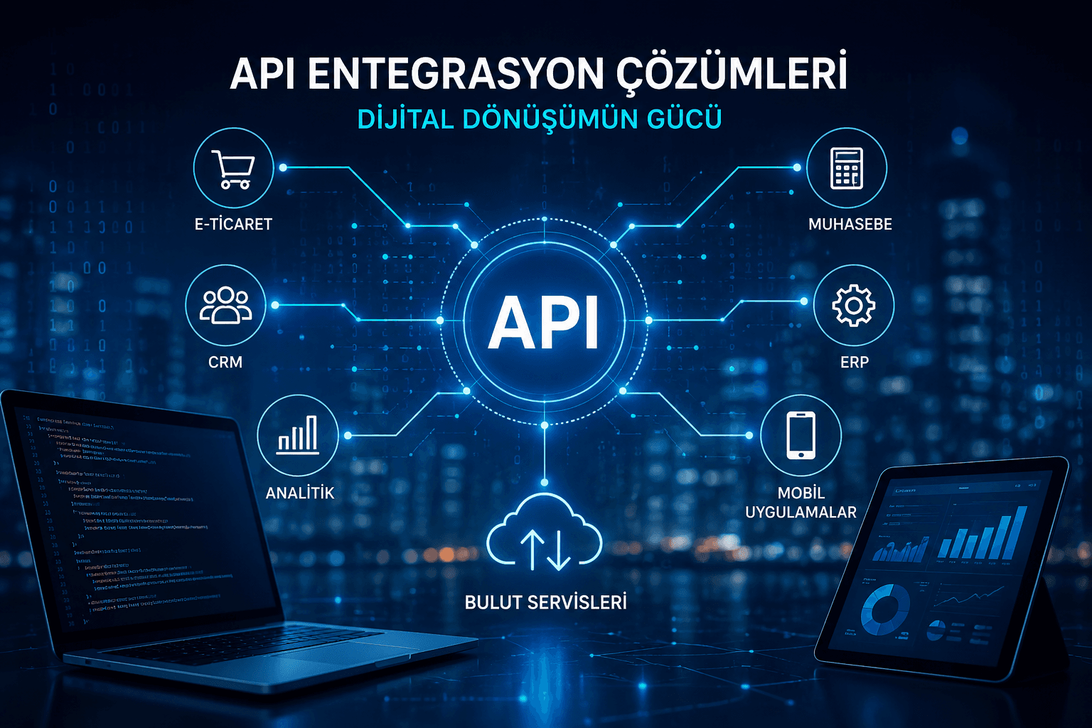 API entegrasyon çözümleri ile farklı yazılım sistemlerinin güvenli veri alışverişi